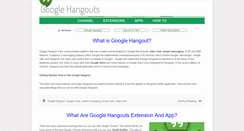 Desktop Screenshot of googlehangouts.org