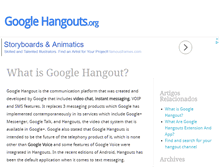 Tablet Screenshot of googlehangouts.org